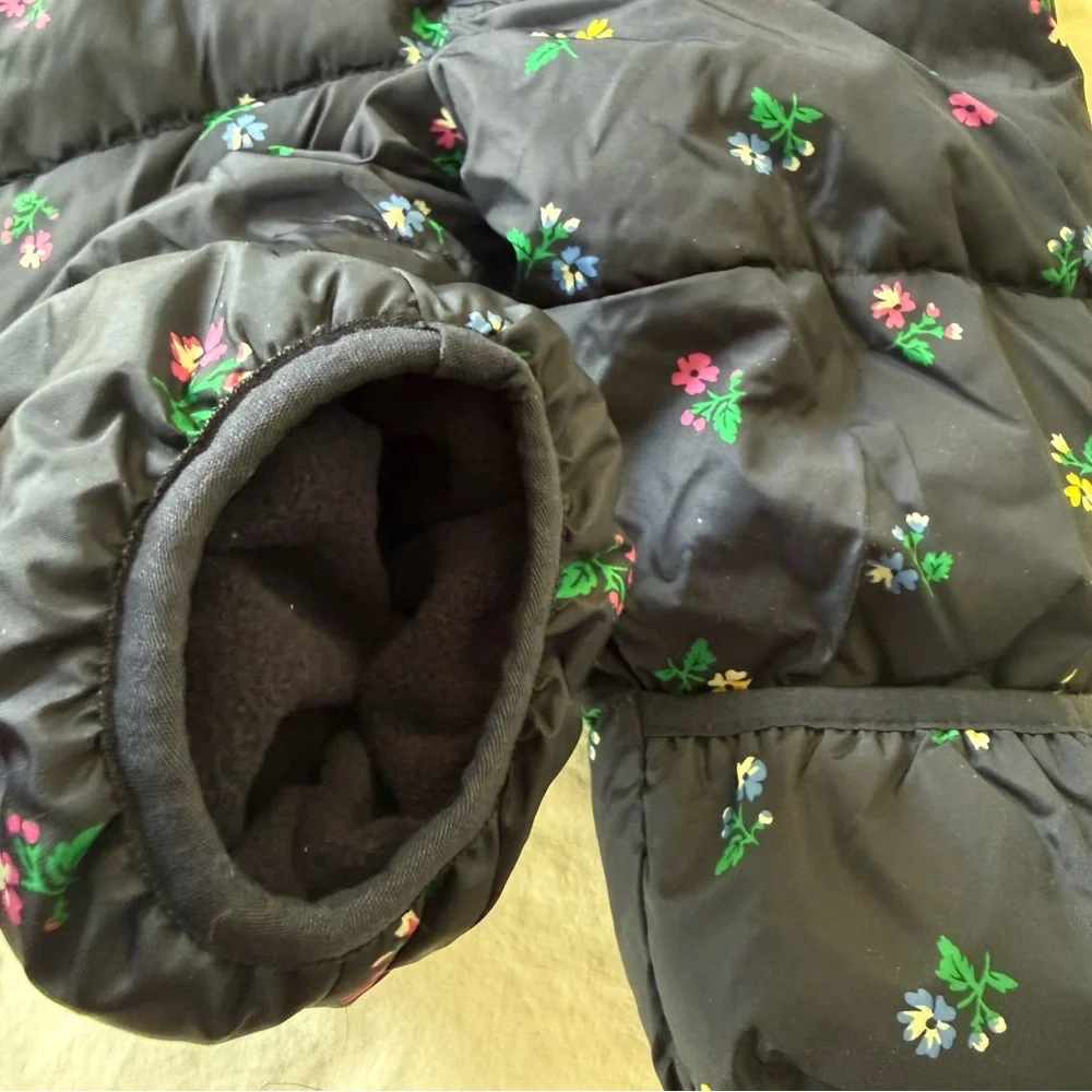 GAP Baby Girl Navy Floral Kids Winter Bodysuit Overall Jacket Snow
